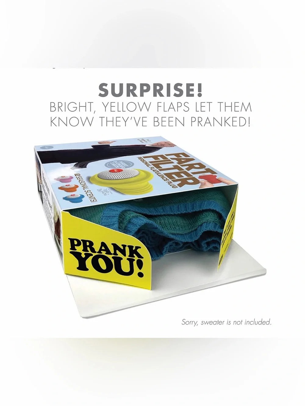 Prank Box -Empty Box/ Filter Personal Flatulence Plug